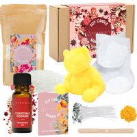 ZESTAW DO ROBIENIA ŚWIEC DIY WYROBU ŚWIECZEK SOJOWYCH PREZENT NA ŚWIĘTA