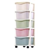 plastikowy regał na kółkach szafka szuflady szafa 97 x 38 x 37 cm po10