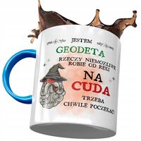 Kubek Błękitny Dla Geodety Na Cuda Prezent Z Nadrukiem Ze Zdjęciem