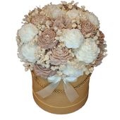 Flower Box Świece Piwonie Dzień Babci Dziadka Prezent Walentynki DUŻY