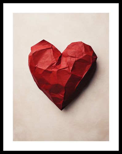 Plakat 30x40cm Kreślone Serce na Arena.pl