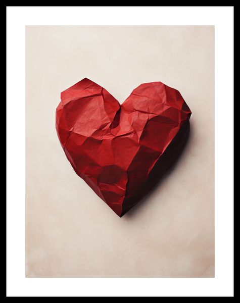 Plakat 30x40cm Kreślone Serce zdjęcie 3