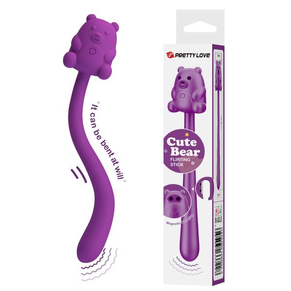 Cute Bear, Flirting Stick, 7 Vibration Functions, Magnetic Usb Charging zdjęcie 1