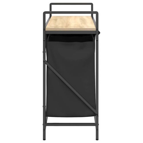 Kosz na pranie 3 przegrody z półką, dąb sonoma na Arena.pl