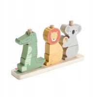Fisher-Price Zwierzątka Sorter Drewniana zabawka Zestaw 12m+ HXV04