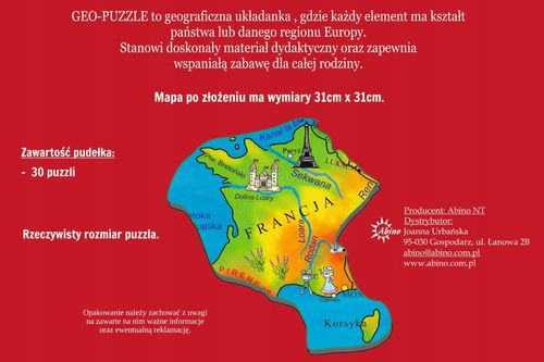 GEO- PUZZLE EUROPA 2212 na Arena.pl