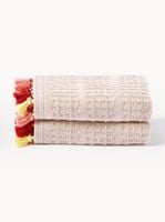 Ręcznik z weluru z frędzlami Tallulah XS, 30 x 30 cm, 2 SZTUKI BAWEŁNA 550g