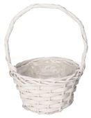 KOSZ WIKLINOWY BIAŁY KOSZE KOSZYK DO SYPANIA KWIATKÓW