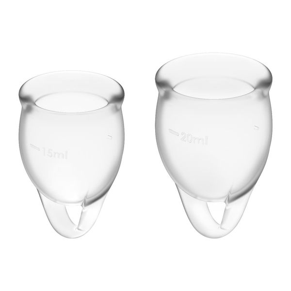 Tampony - Feel Confident Menstrual Cup (Transparent) zdjęcie 2
