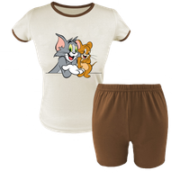 Krótka Piżama dziecięca Tom i Jerry - Nowa Seria