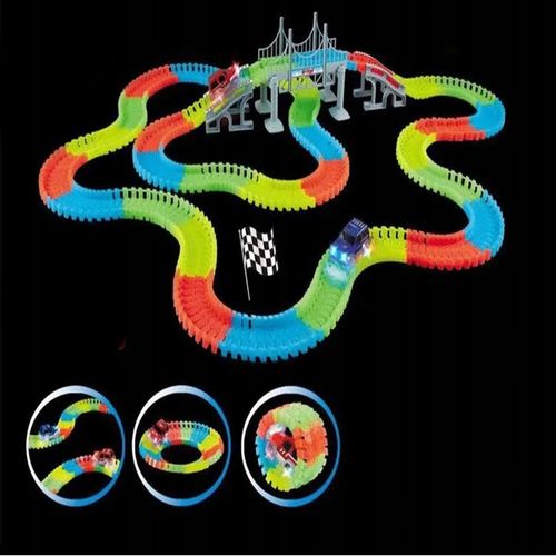 TOR WYGINANY MAGICZNY DLA DZIECI ŚWIECĄCE AUTA SAMOCHODZIKI 360 EL KOLEJKA na Arena.pl