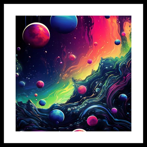 Plakat 30x30cm Kalejdoskop Galaktyk na Arena.pl
