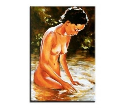 Obraz 60x90cm malowany ręcznie River na Arena.pl