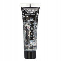 Holographic Chunky Glitter Gel MOONGLOW Srebrny