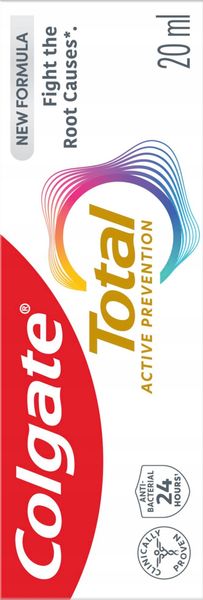 COLGATE TOTAL ORIGINAL PASTA DO ZĘBÓW MULTIOCHRONNA Z FLUOREM 20 ML zdjęcie 2