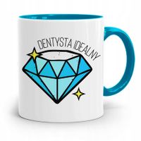 Kubek Błękitny Prezent Dentysty Dentysta Idealny Z Nadrukiem Ze Zdjęciem