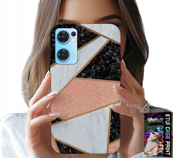 ETUI DO OPPO RENO7 5G - ELEGANCKIE MODNE WZORY CASE + SZKŁO zdjęcie 1