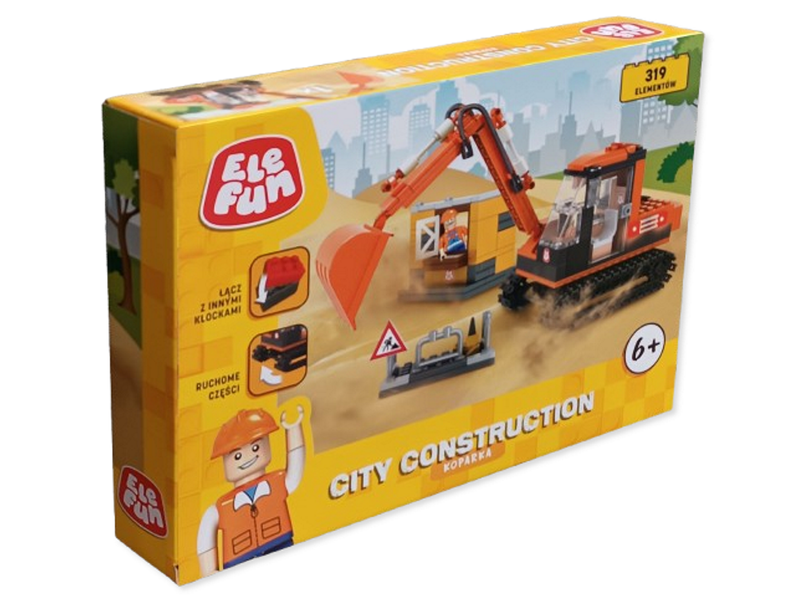 Klocki Elefun - City Construcion - Koparka 8824 zdjęcie 1