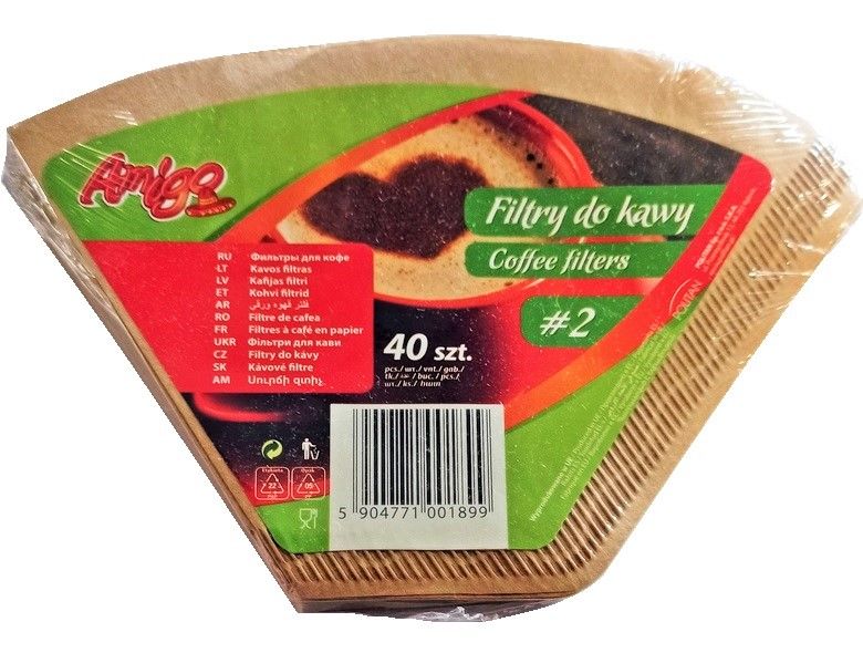 FILTRY DO KAWY 40 SZT #2 AMIGO zdjęcie 1