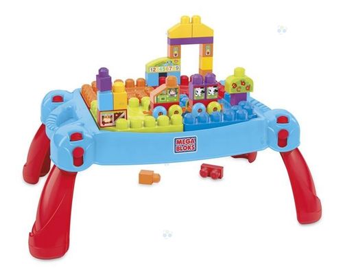 Mega Bloks Stolik z klockami niebieski First Builders * na Arena.pl
