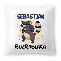 Poduszka Biała 40X40 Cm Dla Sebastiana Dziecka Z Nadrukiem Ze Zdjęciem
