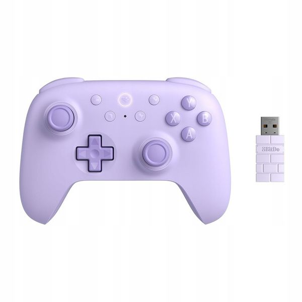 Pad Bezprzewodowy 8Bitdo Ultimate 2C Purple Hall Effect 2.4G BT Android PC zdjęcie 1