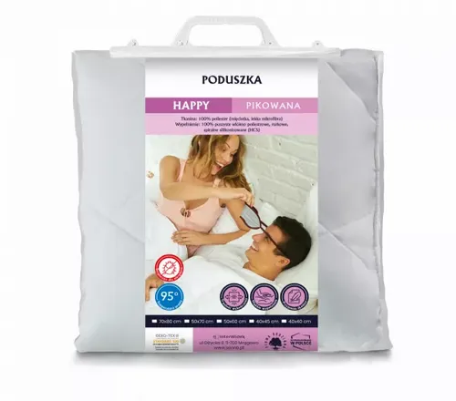 Poduszka 40x45cm HAPPY PIKOWANA | Inter Widex na Arena.pl