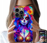 ETUI DO IPHONE 14 PRO - MEKSYKAŃSKA, KOLOROWA KRÓLOWA ŚMIERCI