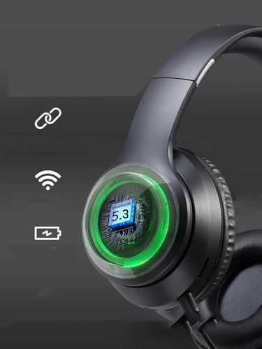 Słuchawki Bezprzewodowe Nauszne z Odpinanym Mikrofonem Bluetooth 5.3 LED SD na Arena.pl