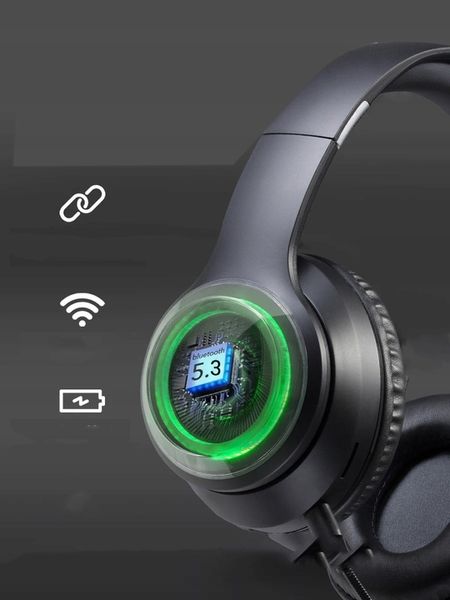 Słuchawki Bezprzewodowe Nauszne z Odpinanym Mikrofonem Bluetooth 5.3 LED SD zdjęcie 10