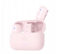 mini mikrofon krawatowy pojemnościowy różowy luucco minipods k2 usb-c