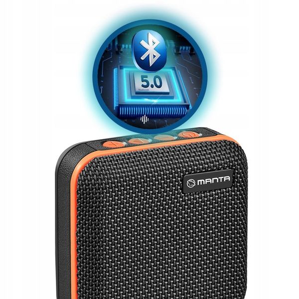 GŁOŚNIK BLUETOOTH Przenośny Bezprzewodowy z radiem MANTA SPK01GO MP3 USB FM zdjęcie 6