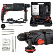 MŁOTOWIERTARKA MŁOT UDAROWY NAC HE90-LD UCHWYT SDS+ 900 W + DŁUTA