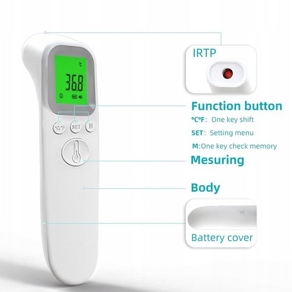 Termometr elektroniczny bezdotykowy AD802 zdjęcie 4