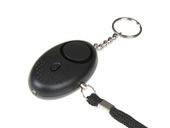 Alarm osobisty GUARD Scorpion z latarką LED, czarny, syrena 120dB