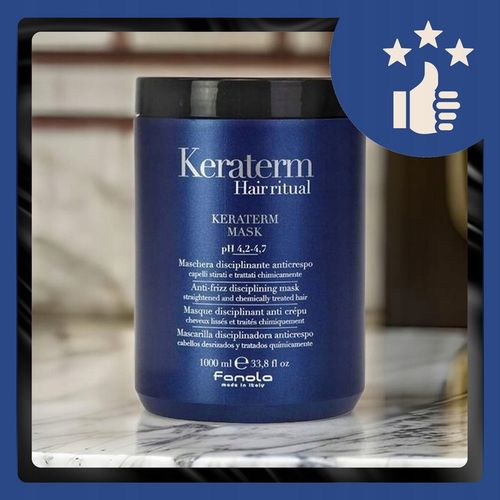 Fanola Maska do Włosów Suchych z Keratyną Keraterm Puszących się 1000 ml na Arena.pl
