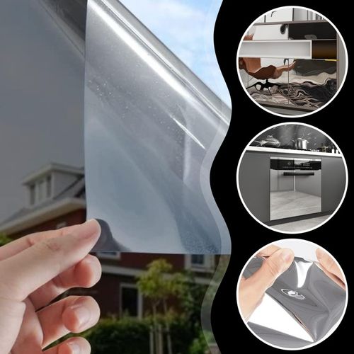 FOLIA LUSTRO WENECKIE OKIENNA SAMOPRZYLEPNA LUSTRZANA DO SZYB OKNA 50x152cm na Arena.pl