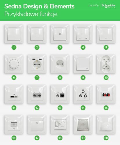 Sedna Elements Gniazdo ładowania USB A+C brzoza na Arena.pl
