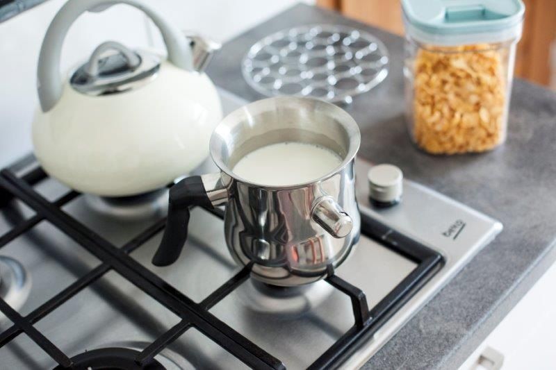 Garnek stalowy do mleka z gwizdkiem RICKY 1,0 l 1000 ml 13,5 cm stal zdjęcie 5