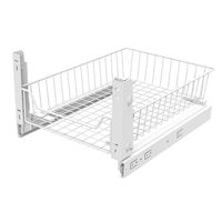 Szuflada do kuchni garderoby, dolna z mocowaniem frontu, do szafki 60 cm, Biała