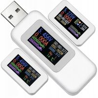 WOLTOMIERZ CYFROWY USB MIERNIK TESTER NAPIĘCIA AMPEROMIERZ WATOMIERZ LCD