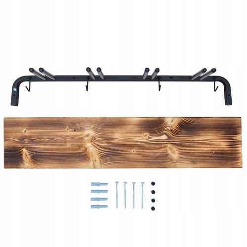 WIESZAK UCHWYT ŚCIENNY N3 Z DESKĄ NA 4 PARY NART na Arena.pl