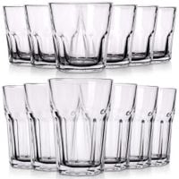 12x Szklanki do Napojów Wody Soku Kompotu Zestaw Komplet Szklanek na Napoje