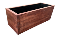 Donica ogrodowa drewniana duża skrzynia kwietnik 100x40x40 PBMEBLE