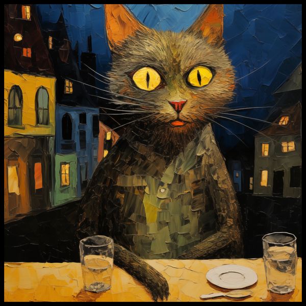 Plakat 70x70cm Nocny Obserwator zdjęcie 2