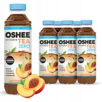 Oshee Zero Vitamin Tea Napój Brzoskwinia 555ml x6