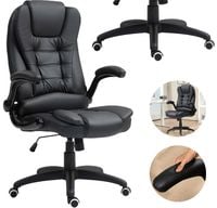 fotel biurowy ze składanymi podłokietnikami i funkcją odchylania