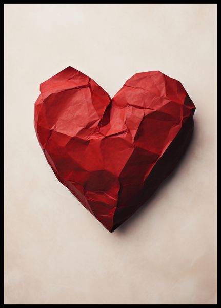 Plakat 64x90cm Kreślone Serce zdjęcie 2