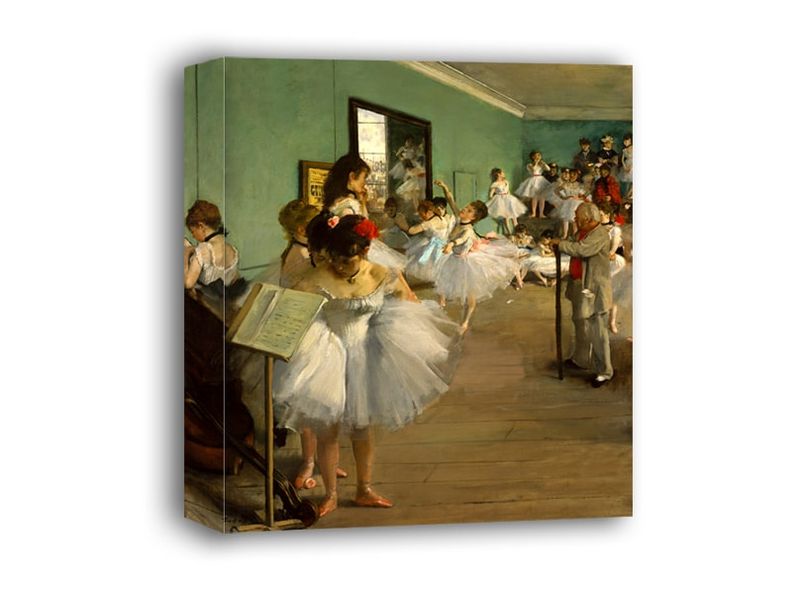 The Dance Class, Edgar Degas - obraz na płótnie 40x40 cm zdjęcie 1