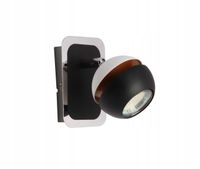 KINKIET LAMPA ŚCIENNA KRISLAMP DUNA KR280-1W GU10 CZARNY BIAŁY CHROM